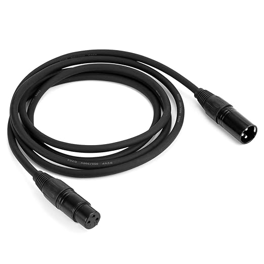 MFL. 6.6 ft Flexible DMX Cable 3 Pin Signal XLR Male to Female Cable Wire - Image 5