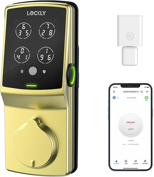 Lockly Secure Pro Wi-Fi Smart Door Lock, Keyless Entry by Lockly