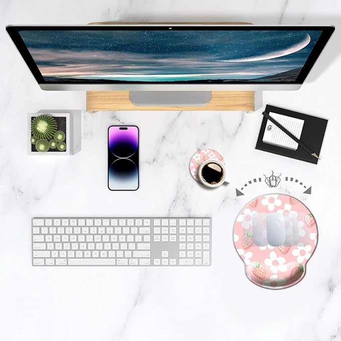 Ergo Comfort Gel Wrist Rest Mouse Pad-Ergonomic Office Mousepad - Image 3