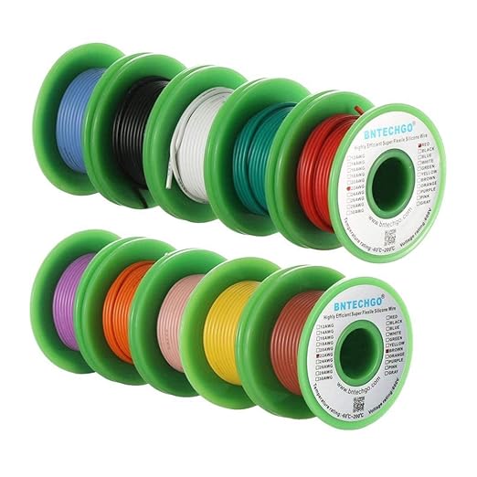 BNTECHGO 22 Gauge Silicone Wire Kit 10 Color Each 30 ft Flexible 22 AWG - Image 2