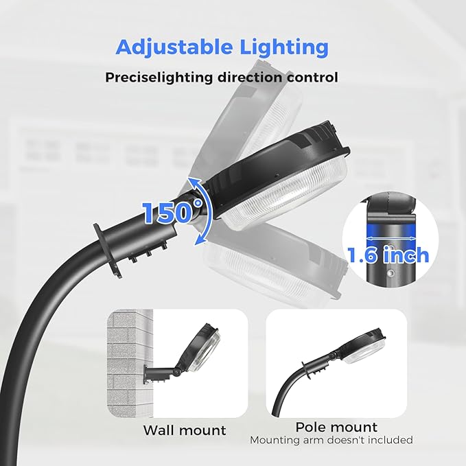 AIKVSXER LED Barn Light 160W Dusk to Dawn LED Outdoor Area Security Light - Image 8