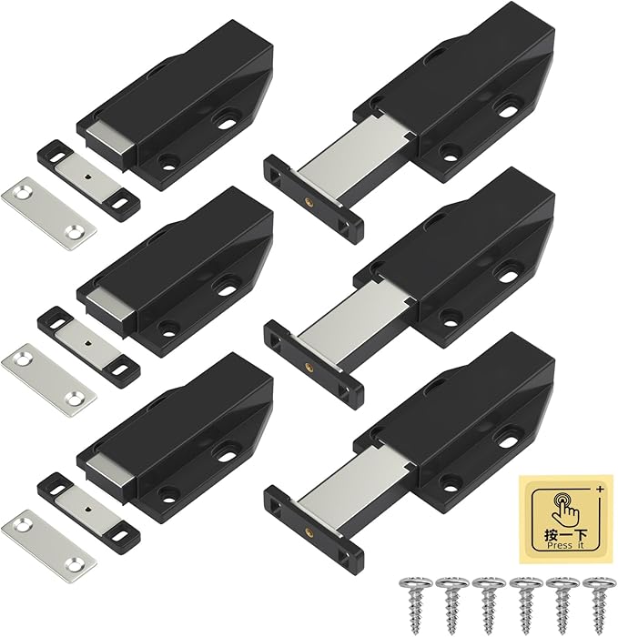 Jiayi Push to Open Magnetic Door Latch Cabinet Hardware Heavy Duty Push Magnets by Jiayi