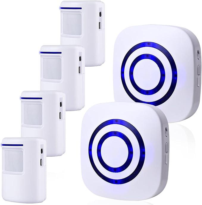 BESTOONE Motion Sensor Alarm, Long Range Wireless Driveway Alarm, Indoor Home by BESTOON