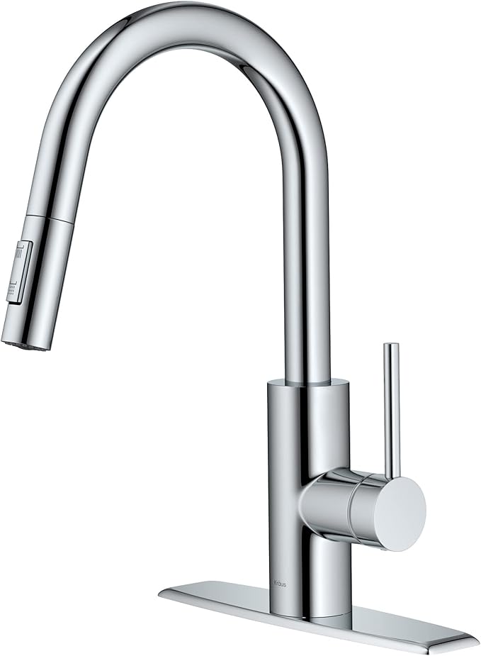 KRAUS Oletto Single Handle Pull Down Kitchen Faucet - Image 14