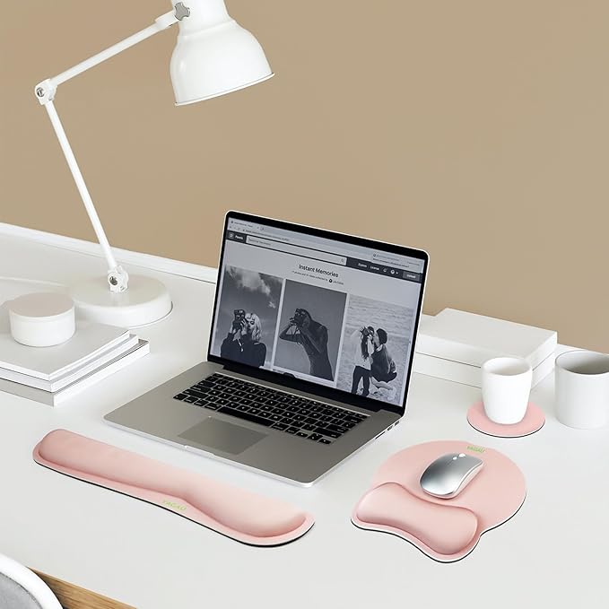 VAGAU Premium Keyboard Wrist Rest and Mouse Pad Wrist Support, Ergonomic Memory - Image 2