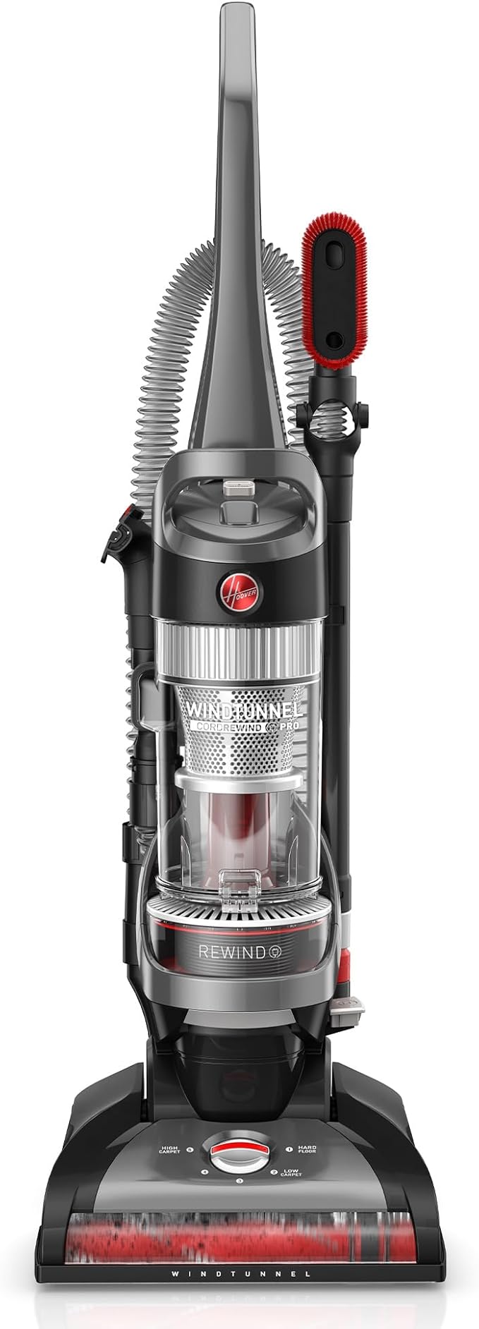Hoover WindTunnel Cord Rewind Pro Bagless Vacuum Cleaner, Corded Upright Vacuum by Hoover