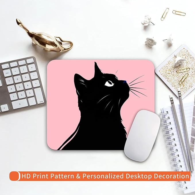 Armanza Square Mouse Pad Cat, Personalized Premium-Textured Custom Mouse Mat - Image 6