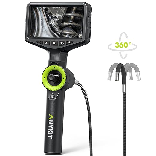 Anykit 360° Articulated Engine Endoscope, Aviation Hole Sight by ANYKIT