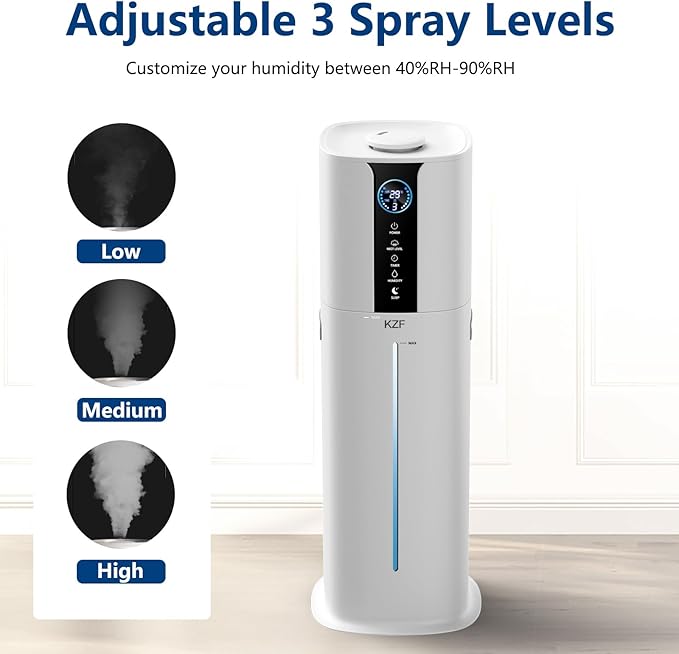 9L Smart Humidifiers for Bedroom Large Room, 2.3Gal Cool Mist Top Fill Diffuser - Image 7