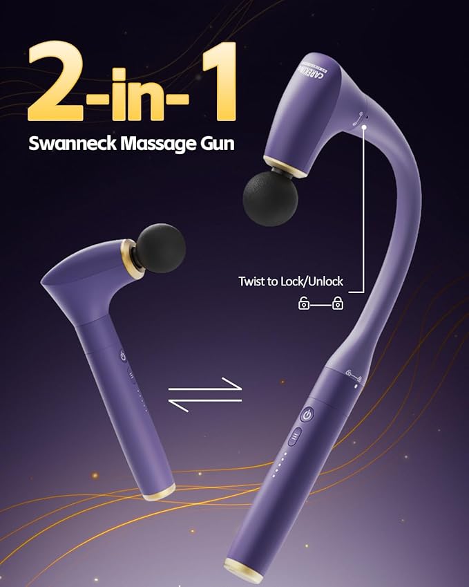 CAREKING 2-in-1 Detachable Muscle Massage Gun Deep Tissue - Image 3