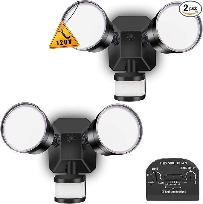 EMANER Security Lights Motion Outdoor, 280W Equiv. Dusk to Dawn LED Flood Light by EMANER%C2%AE