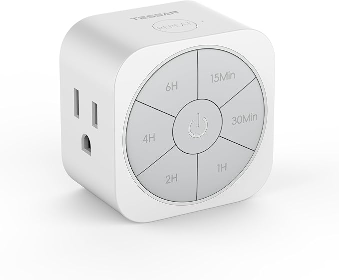 1 Pack Timer Outlet Indoor, Countdown Timers by TESSAN