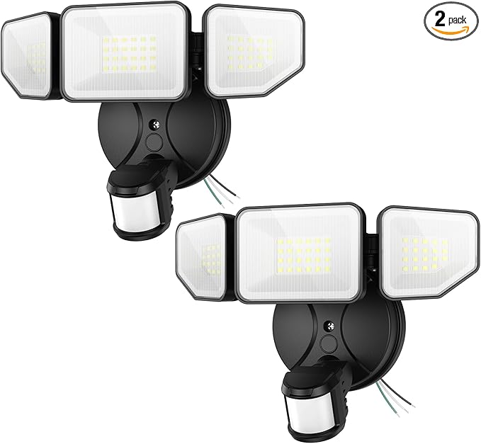Meloght 65W 6500LM Flood Lights Outdoor Motion Sensor, Hardwired Security by Meloght