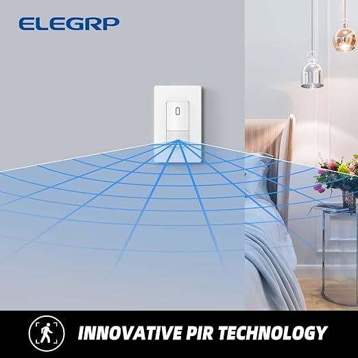 ELEGRP Single Pole Occupancy Motion Sensor Light Switch, PIR Infrared Motion - Image 3