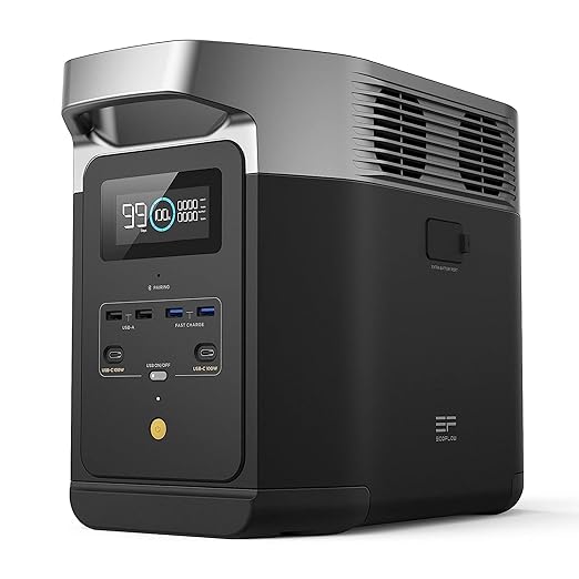 EF ECOFLOW Portable Power Station DELTA 2, 1024Wh LiFePO4 Battery, 1800W by EFECOFLOW