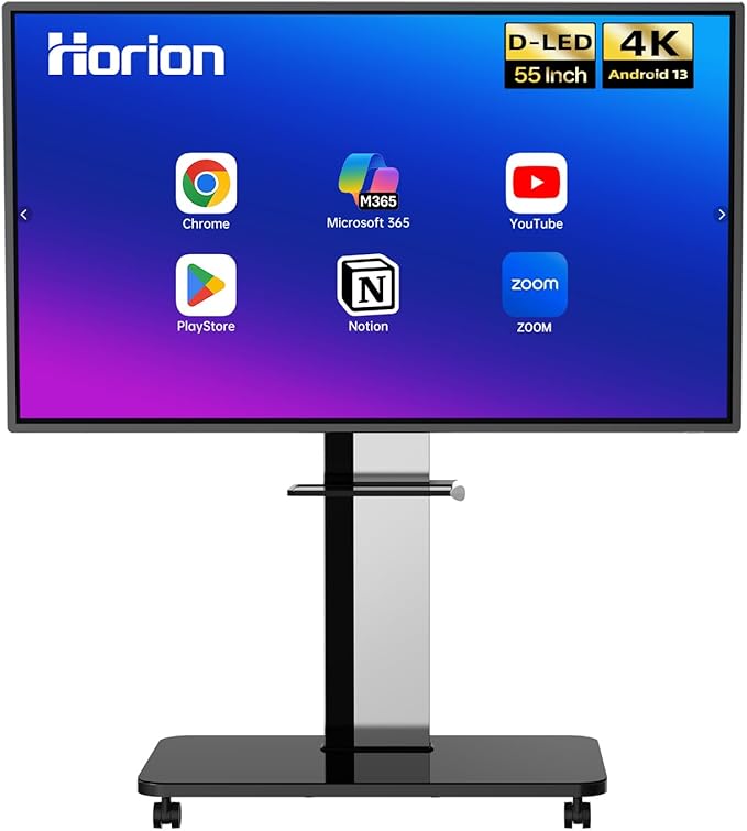 55 Inch Smart Board, Interactive Whiteboard, 4K UHD Touch Screen Digital Board by HORION