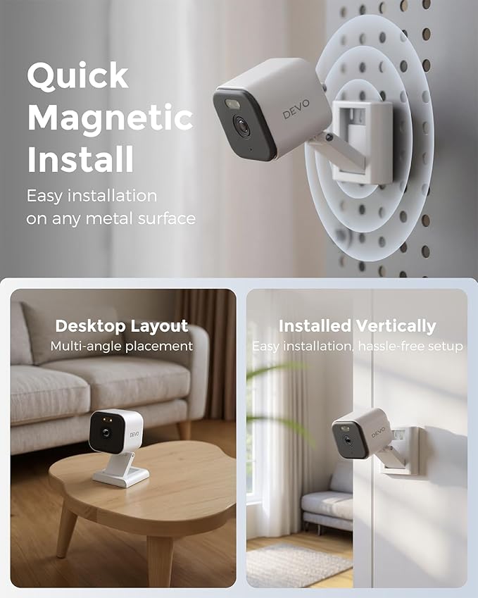 Devo CCAZ10 Security Camera 2K | Indoor|Pet Camera & Baby Monitor | 2-Way Audio - Image 4