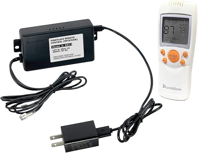 Durablow TR2003 Gas Fire Fireplace On/Off Remote Control Kit + Thermostat + by Durablow