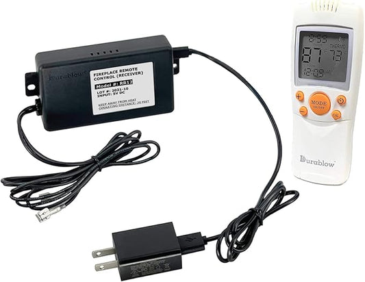 Durablow TR2003 Gas Fire Fireplace On/Off Remote Control Kit + Thermostat + by Durablow