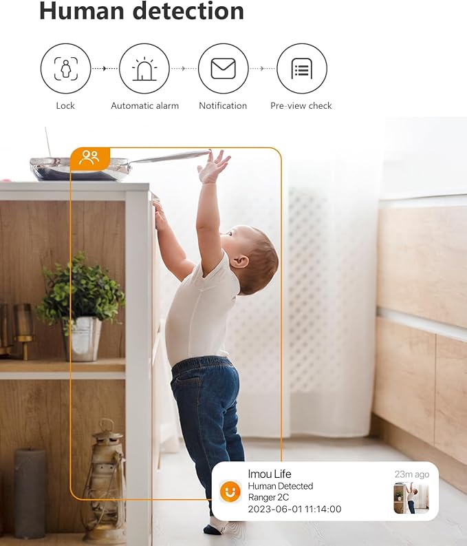 Imou 2K WiFi Security Camera Indoor Pet Dog Baby Camera - Image 3