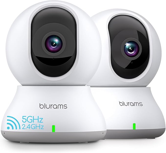 blurams Security Camera 2K, Baby Monitor Dog Camera 360-degree by Blurams