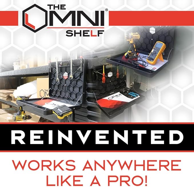 The OmniShelf Portable Workstation, Magnetic Toolbox, Laptop Stand w/ 50 lb - Image 9