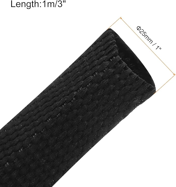 MECCANIXITY Braided Cable Sleeves Heat Shrinkable Fabric Sleeving, Network - Image 2
