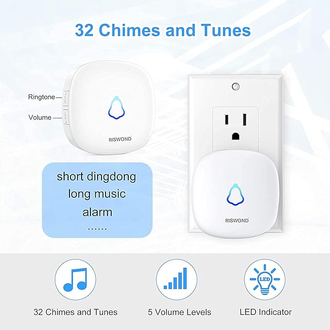 Wireless Motion Sensor Door Chime: Business Entry Doorbell Indoor Motion - Image 2