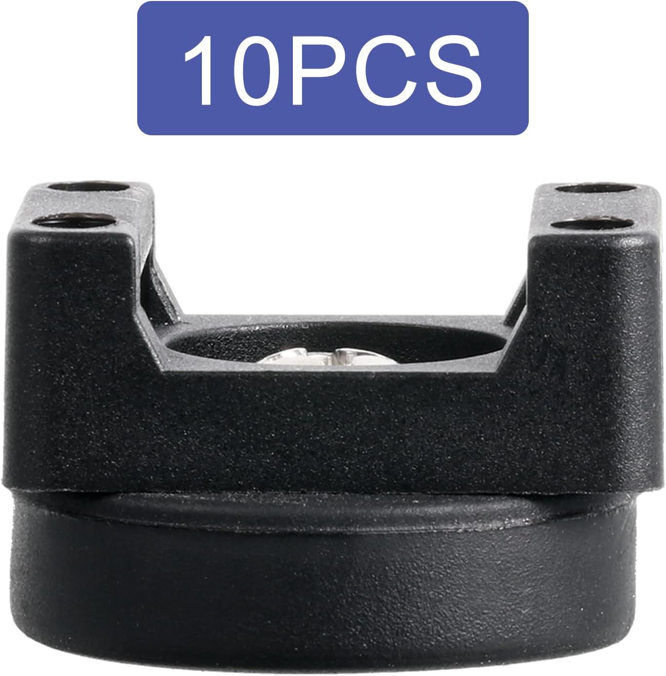 Yookeer 10 Pcs Magnetic Zip Tie Mount Cable Clips Black,22 Mm | Multipurpose Cable Clips Wire holder for Electrical Wiring, Magnet Base for Metal Surfaces, Without Drilling, Reusable