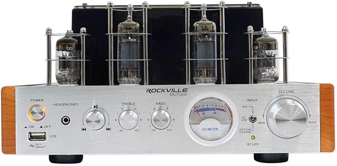 Rockville BluTube WD 70W Tube Amplifier/Home Stereo Receiver, - Image 3