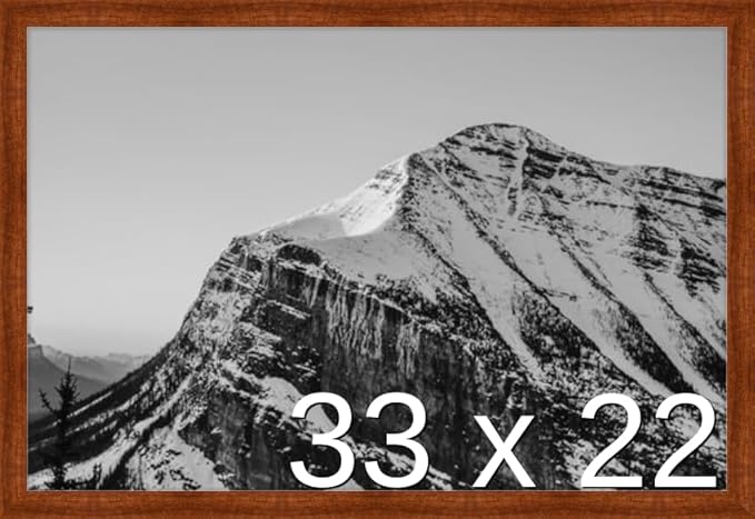 Frame It Easy 33 x 22 Russet Wood Frame by FrameItEasy