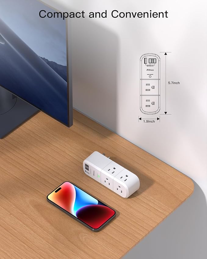 PD20W USB Outlet Extender Surge Protector - - Image 5