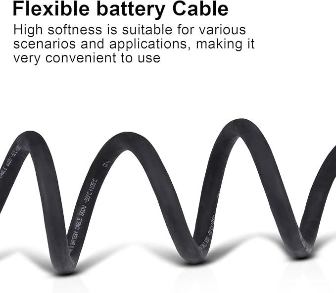 Shirbly 4/0 Gauge Battery Cable, 20FT Black 4/0 AWG Pure Copper Wire Welding - Image 4