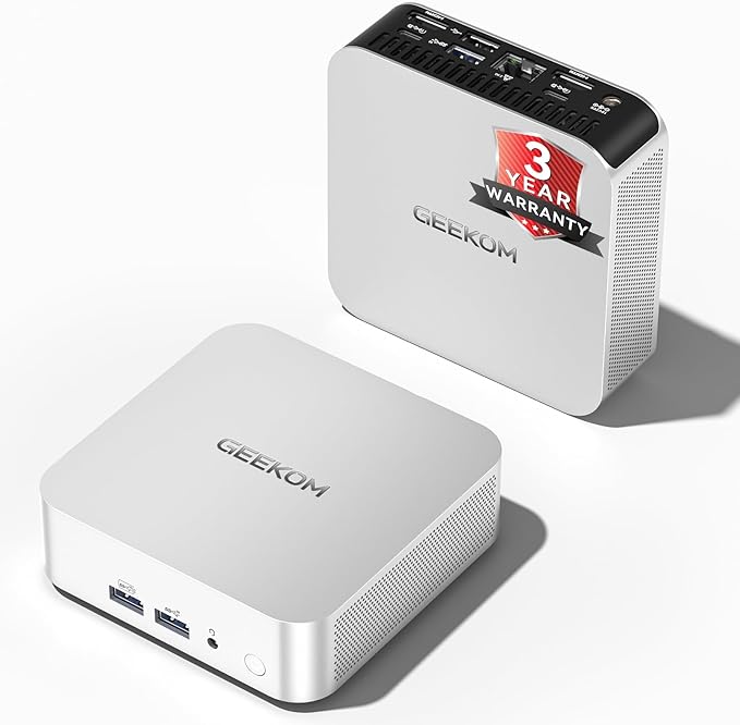 GEEKOM A5 Pro Mini PC with AMD Ryzen 5 7430U, 16GB DDR4 RAM, 1TB NVMe SSD by GEEKOM