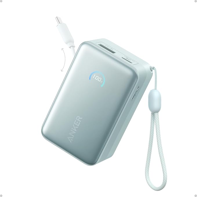 Anker Nano Portable Charger, 000mAh 45W Max Compact Power Bank, Travel by Anker