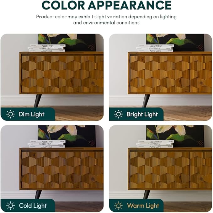 Bme Georgina Solid Wood, 10 Minutes Assembly Entertainment Center - Image 7