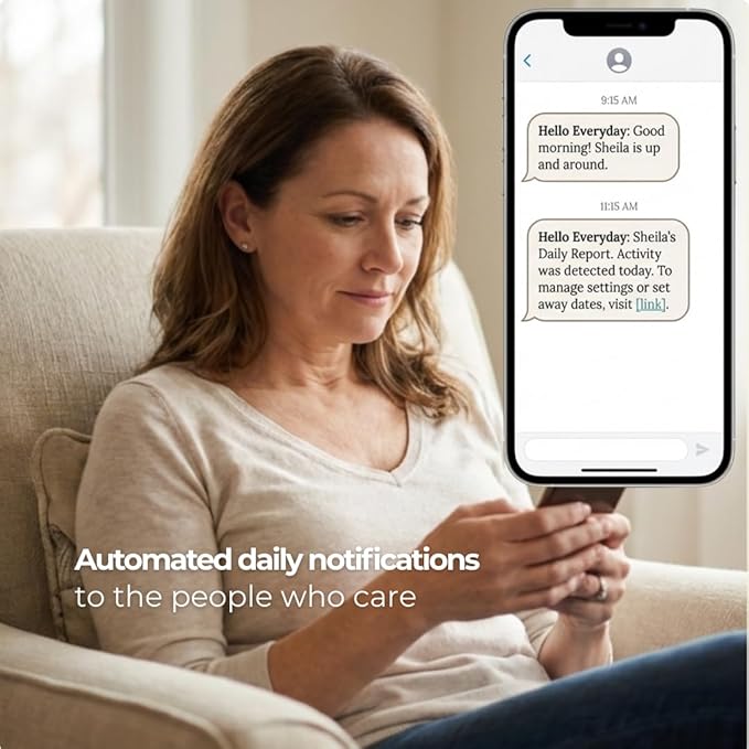 Hello Everyday Home Wellness Monitoring Sensor, Plug-in Activity Tracker - Image 4
