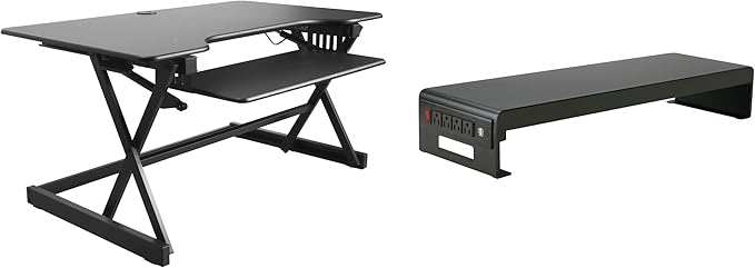 Rocelco 40" Height Adjustable Standing Desk Converter by Rocelco