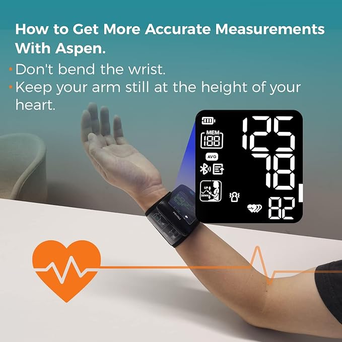 Meraw Blood Pressure Monitor Adult Cuff, Blood Pressure Cuff Monitor Wrist - Image 3