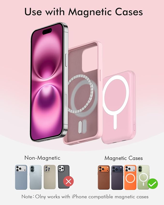 podoru for Magsafe Battery Pack, 5000mAh Magnetic Power Bank - Image 2