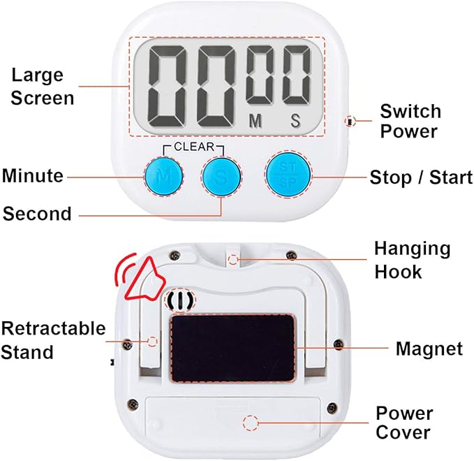 Classroom Timers for Teachers Kids Large Magnetic Digital Timer Teacher - Image 5