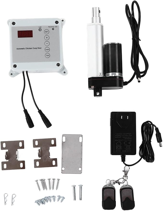 Cunyuer Automatic Chicken Coop Door Opener, Timing Photosensitive Remote Door by Unknown