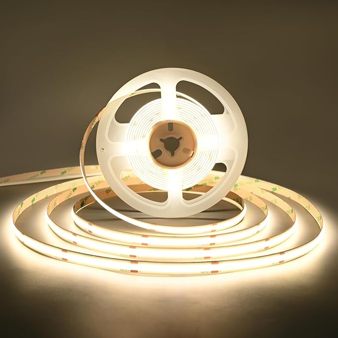 TUNICHX COB LED Strip Lights UL Listed DC 24V LED Lights Flexible Super Bright by TUNICHX