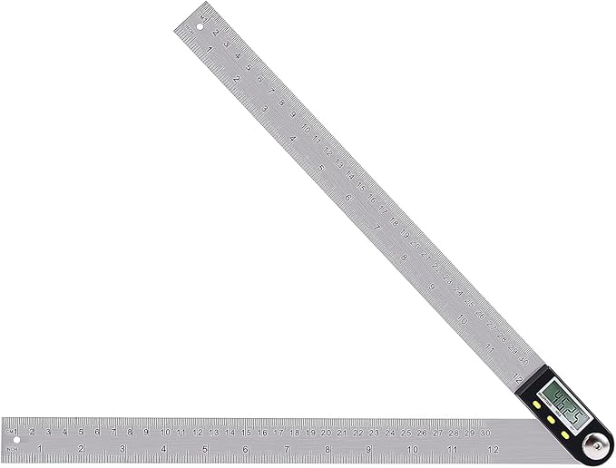 Yanguotool Digital Angle Ruler: 300mm/12-Inch Protractor Finder by Yangoutool