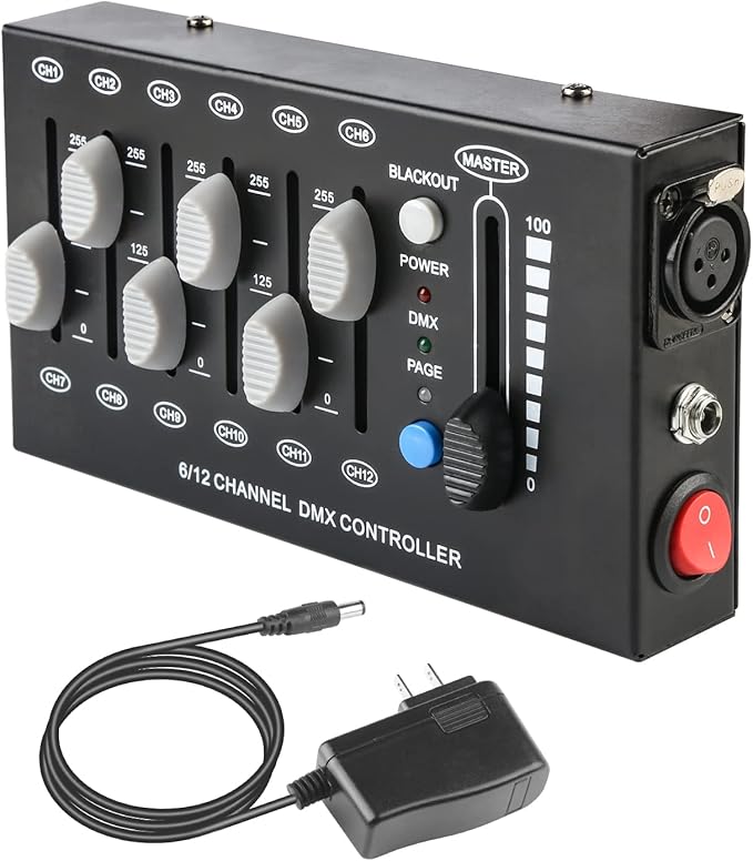 MAD OWL 12 Channel DMX dimming Controller, mini dj Lighting Controller by MADOWL