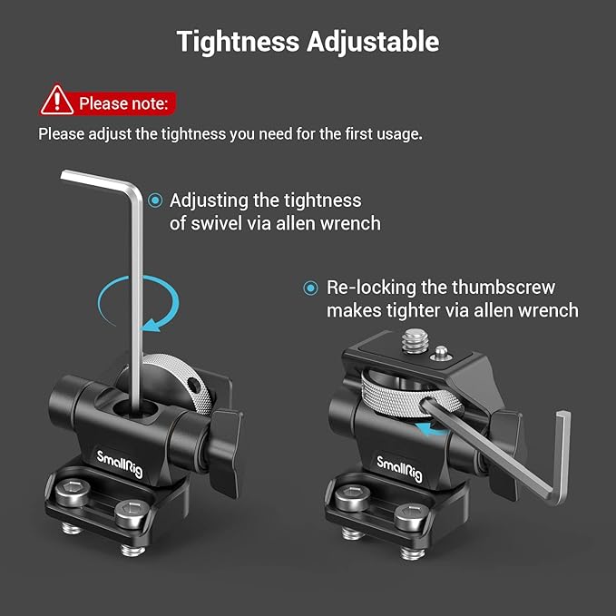 SmallRig Monitor Mount Swivel 360° and Tilt 180° Adjustable Bracket - Image 5