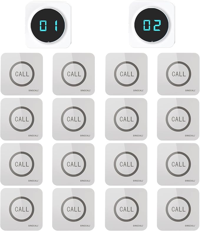 SINGCALL Restaurant Pager System Waiter Calling System Pagers and Beepers by SINGCALL