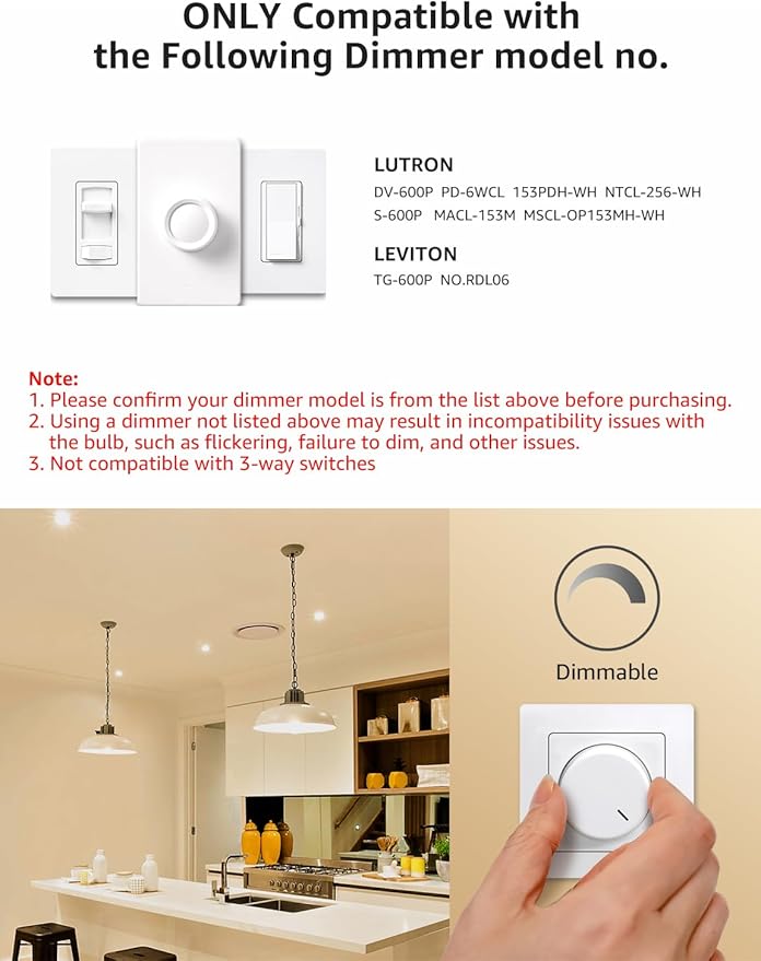 Lepro Dimmable LED Light Bulbs 100 Watt Equivalent, 14W 1500LM Soft Warm White - Image 3