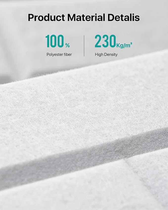 Soundsbay Acoustic Panels Self Adhesive, 12 Pack High Density Sound Proof Foam - Image 3