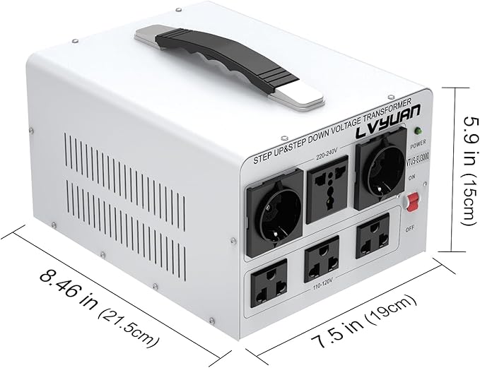 LVYUAN Heavy Duty 3000W Watt Voltage Transformer Converter Step Up/Down - Image 6